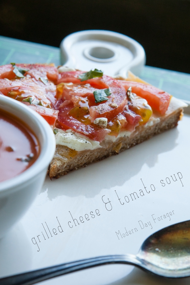 Grilled Cheese and Tomato Soup by Modern Day Forager